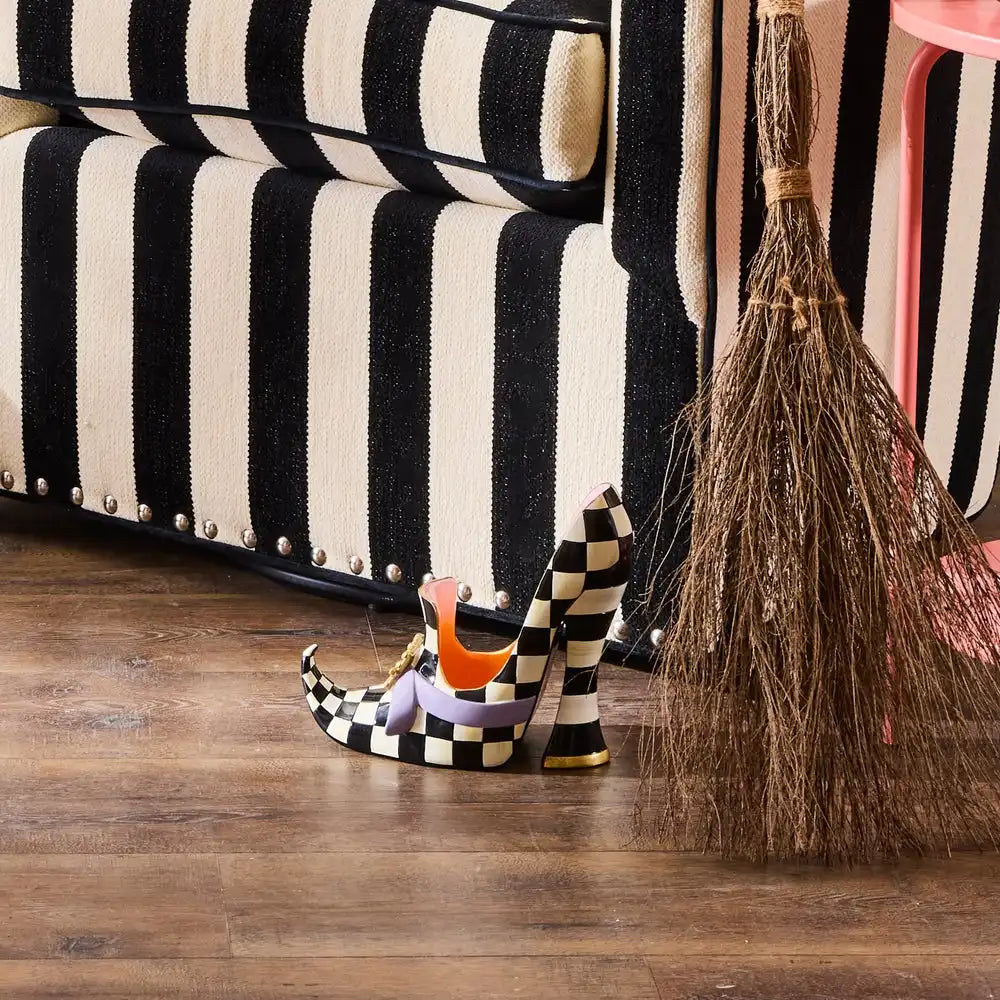 Trick or Treat Witch's Shoe Figurine