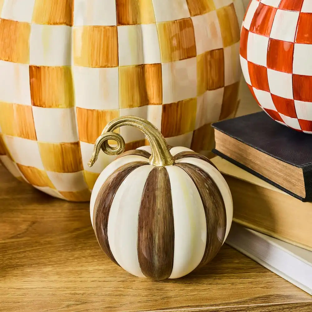 Chocolate Stripe Mini Pumpkin