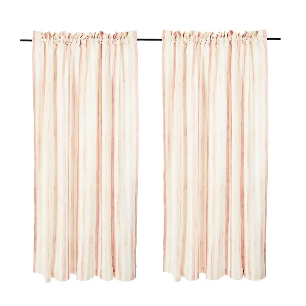Rosy Stripe 84" Curtain Panel